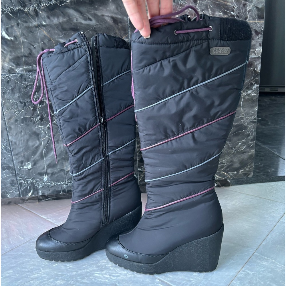 SOLD  Rare! Vintage Naughty Monkey Knee High Wedge Fall/Winter/Rain Boots